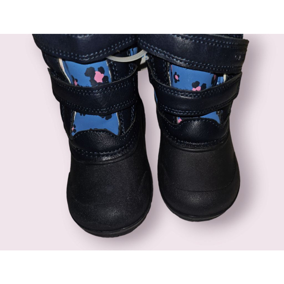 Carter's Deltha Winter Snow Boots Girls Size 8 Baby Toddler Blue Pink NEW - Picture 6 of 12